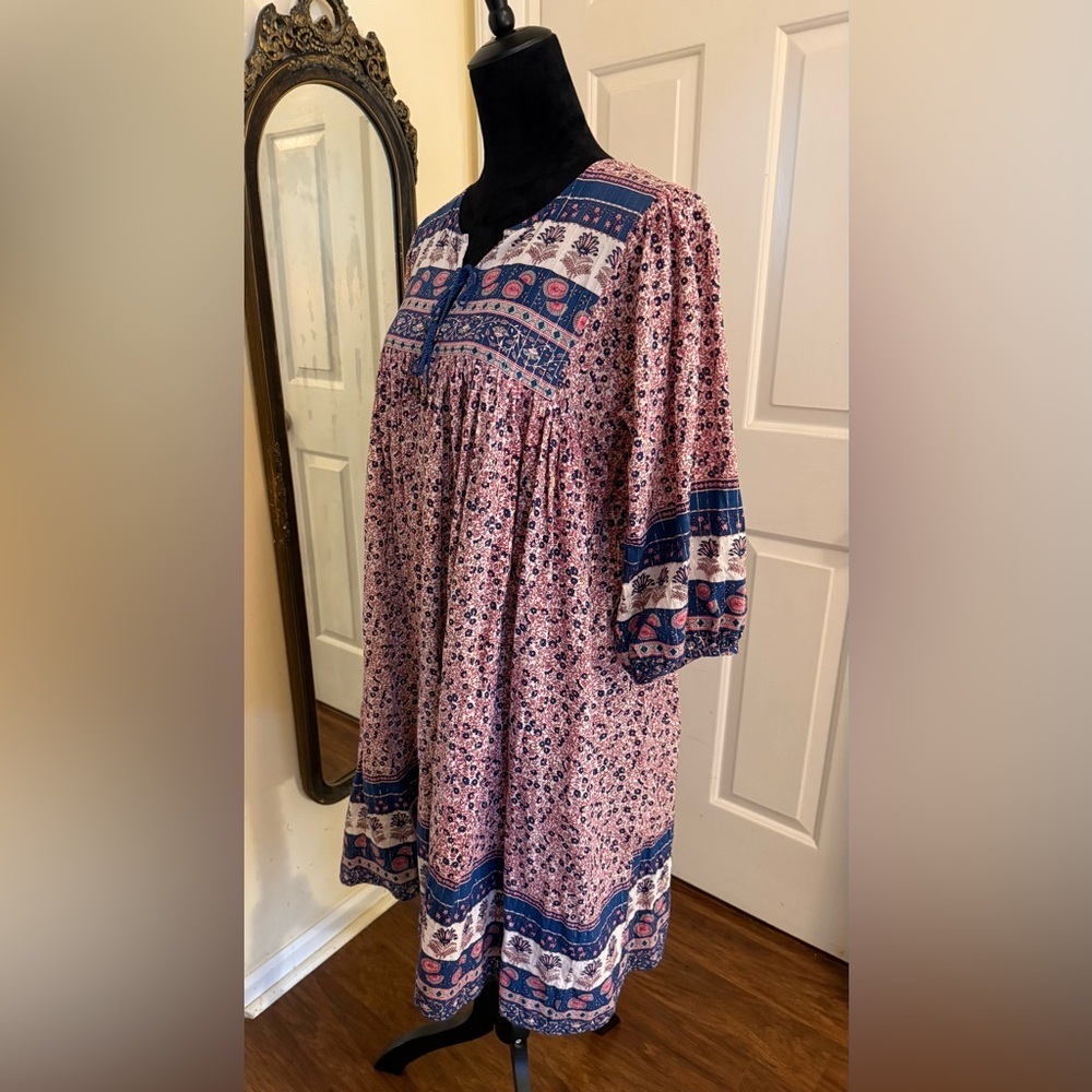 Pink Chicken Floral Boho Dress - Picture 4 of 12